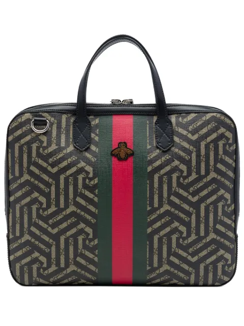 Gucci Pre-Owned 2016-2026 GG Supreme Caleido Web Briefcase business bag