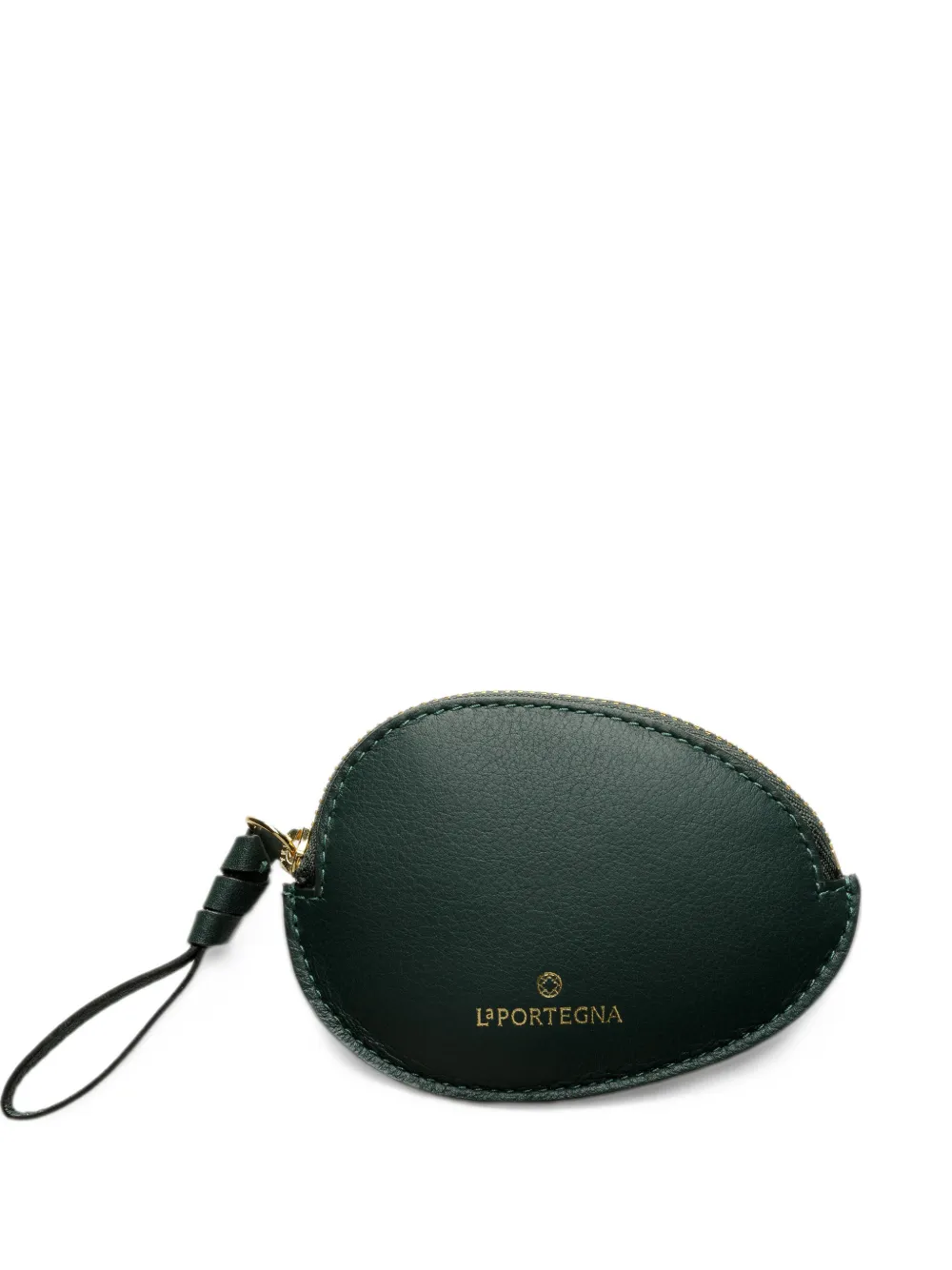 La Portegna Stone leather coin purse - Verde