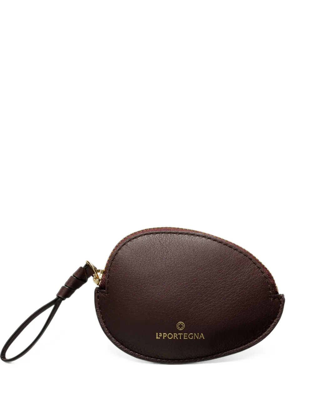 La Portegna Stone leather coin purse - Marrone