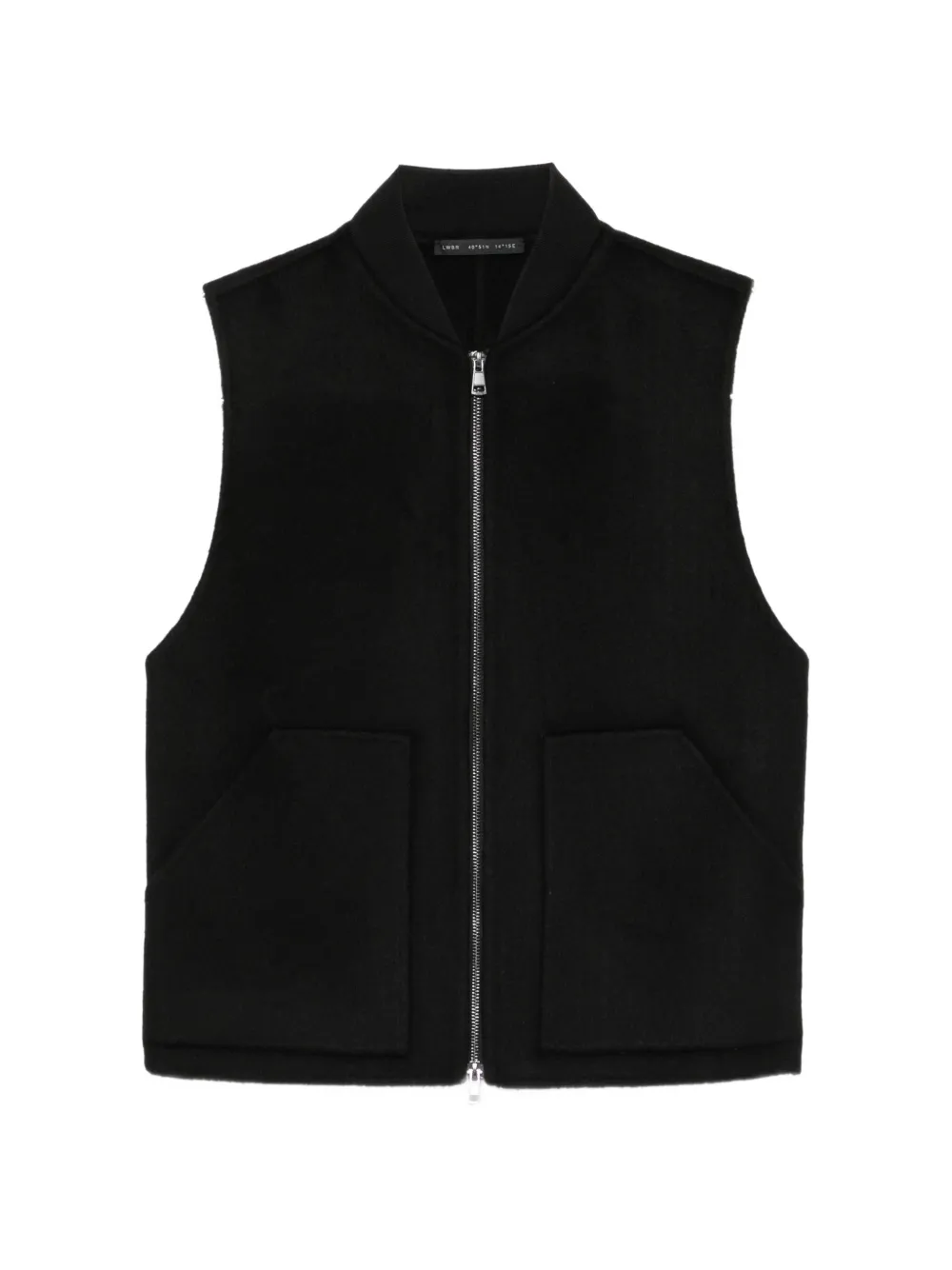 Low Brand zip-up gilet Zwart
