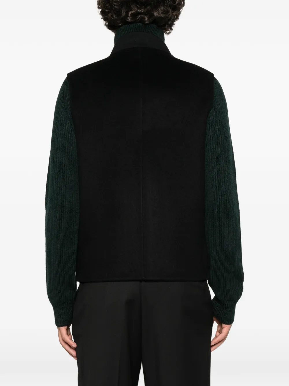 Low Brand zip-up gilet Zwart