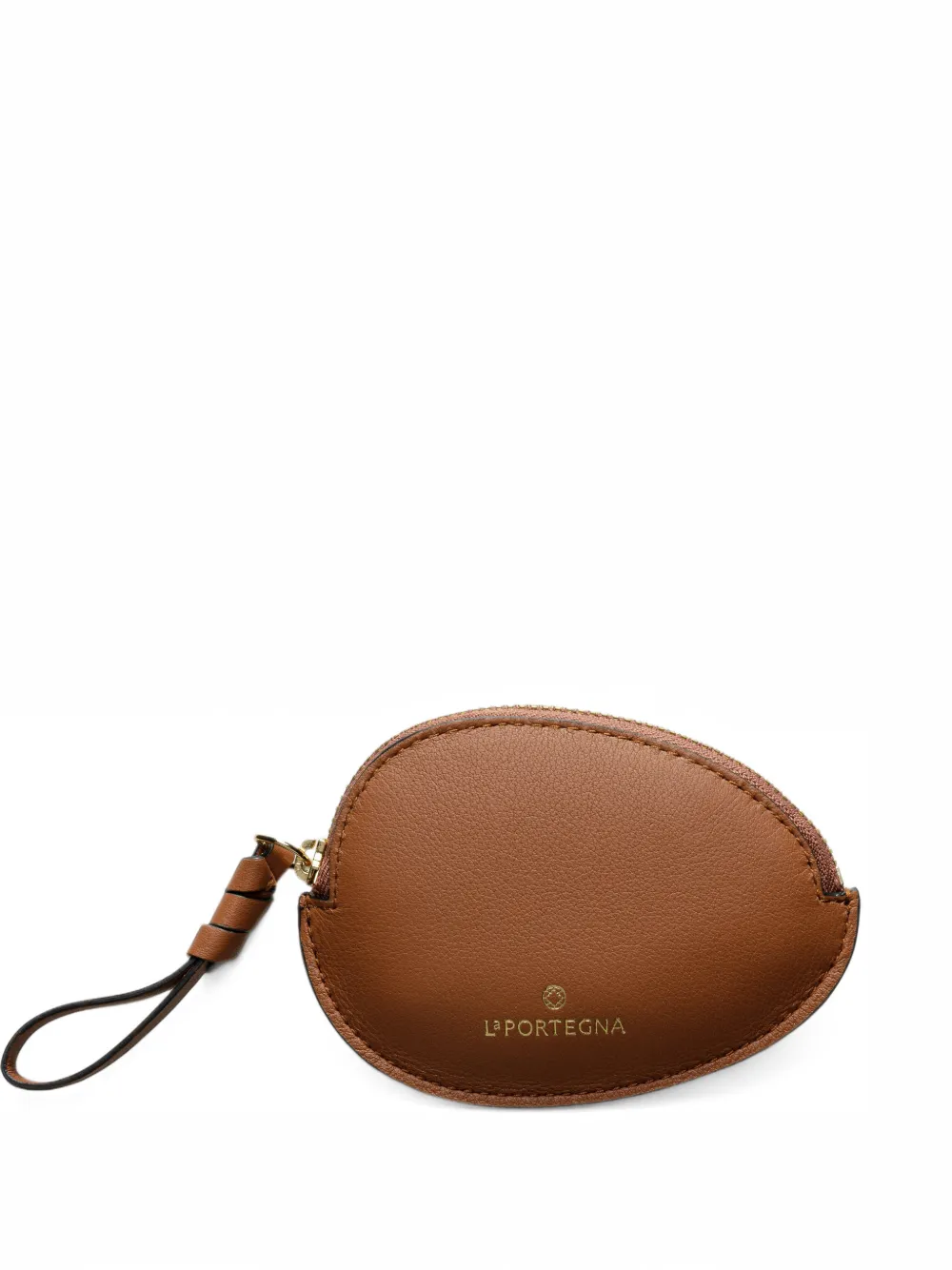 La Portegna Stone leather coin purse - Marrone