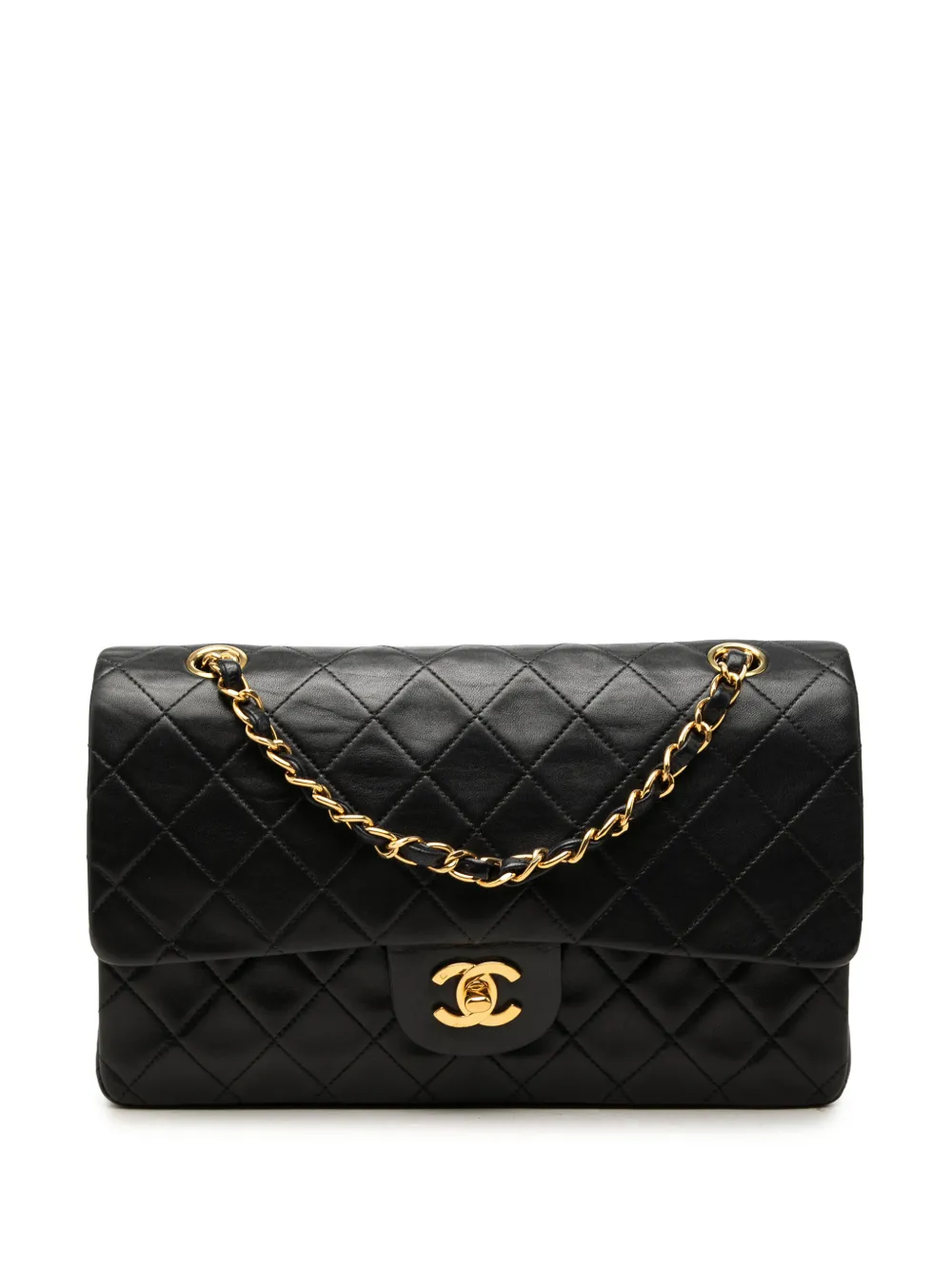 CHANEL Pre-Owned 1997-1999 Medium Classic Lambskin Double Flap shoulder bag - Nero