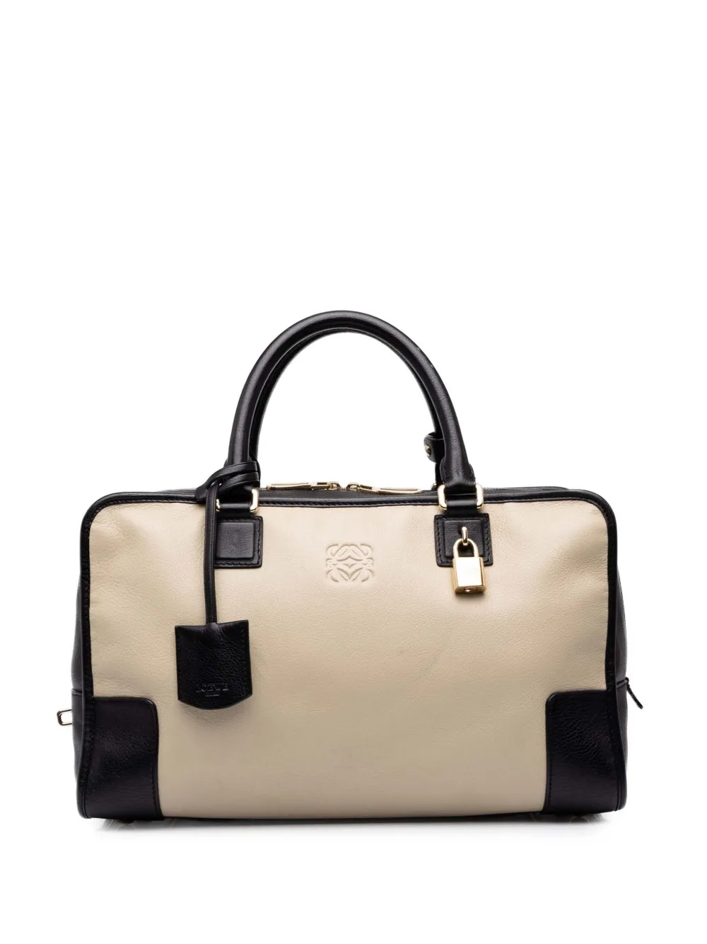 Loewe Pre-Owned 2013 Bicolor Leather Amazona 36 handbag - Nude