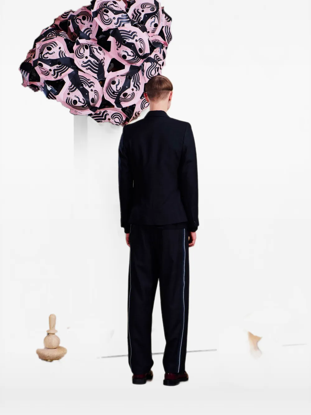 Henrik Vibskov Motif blazer met dubbele rij knopen Zwart