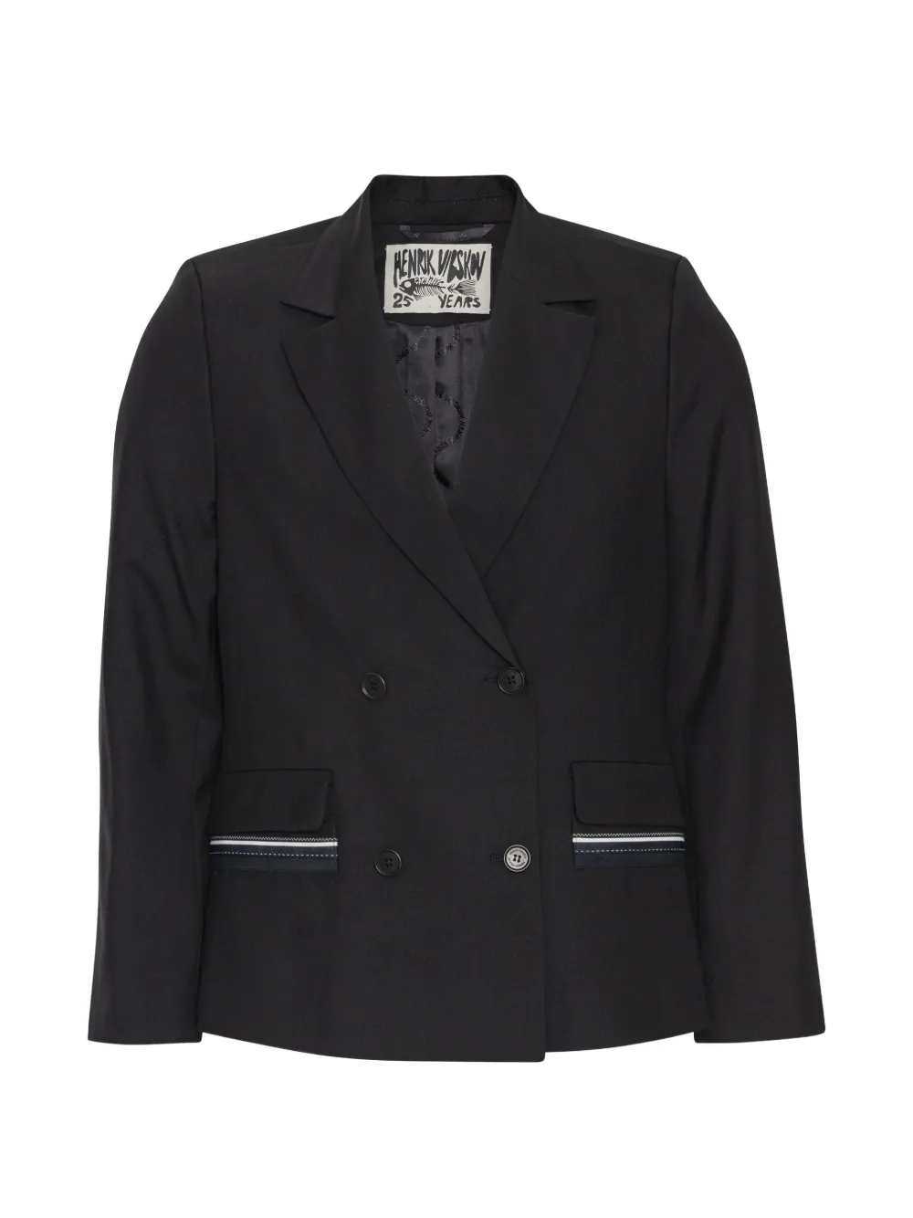Henrik Vibskov Motif double-breasted blazer - Black