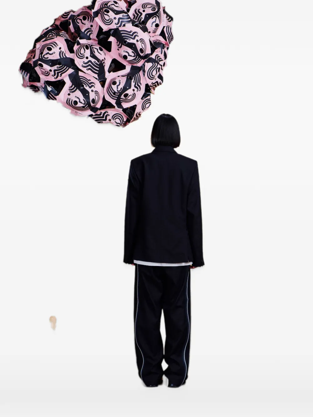 Henrik Vibskov Motif blazer met dubbele rij knopen Zwart