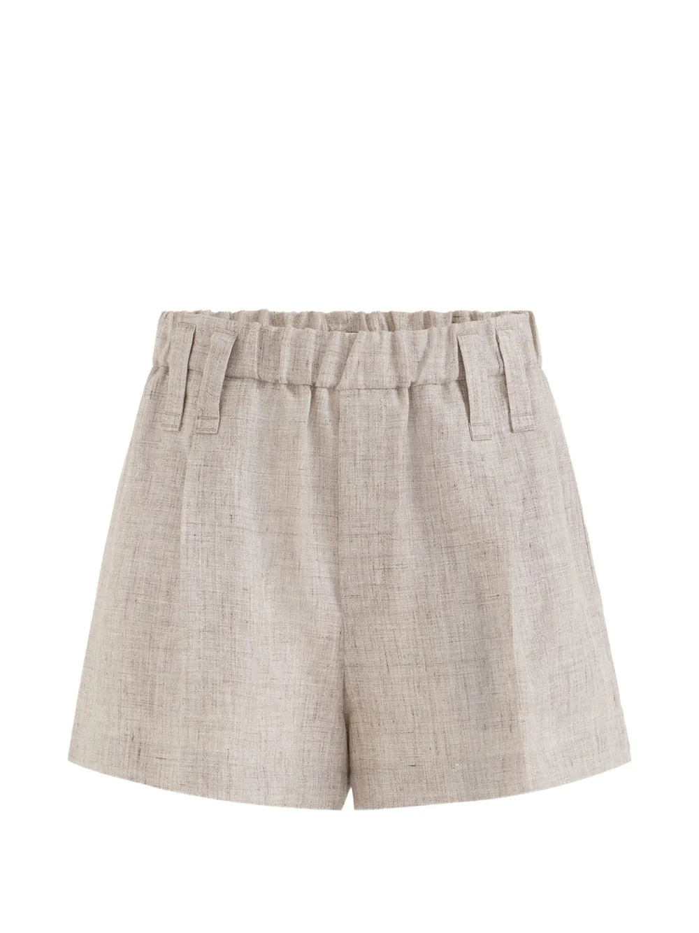Brunello Cucinelli elasticated-waistband shorts - Neutrals