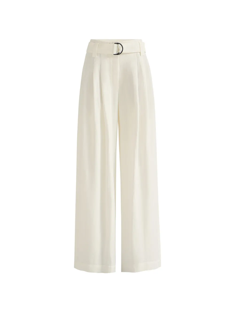 Brunello Cucinelli belted pleated trousers Wit
