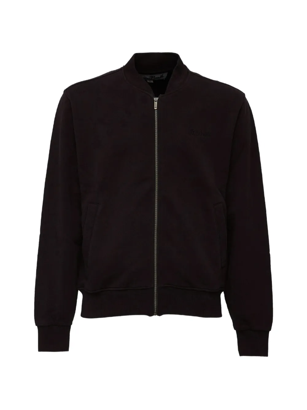 MC2 Saint Barth Jackson Raw fleece bomber jacket Zwart