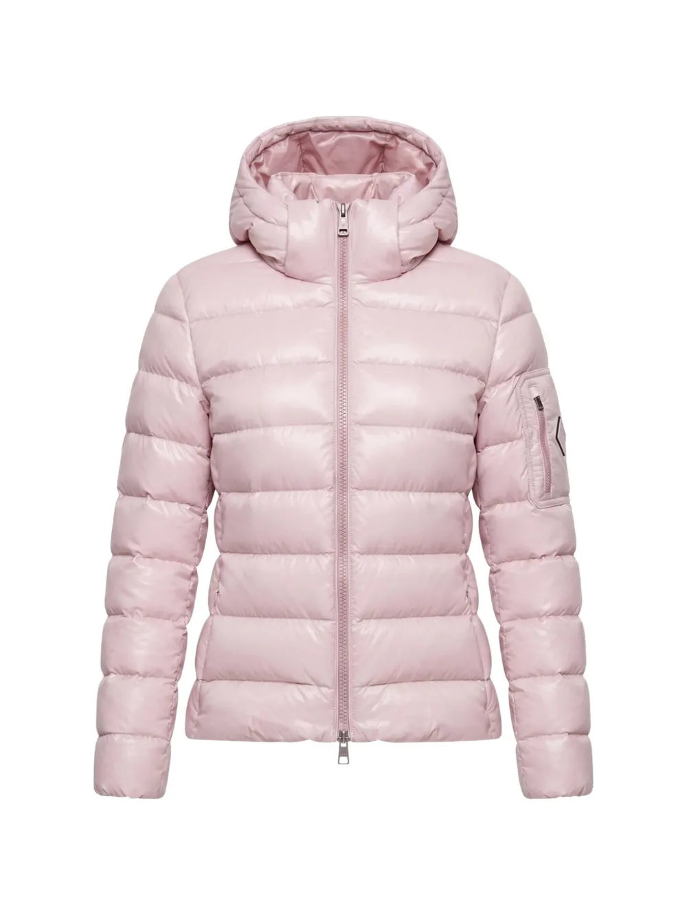 Herno hooded quilted jacket Roze