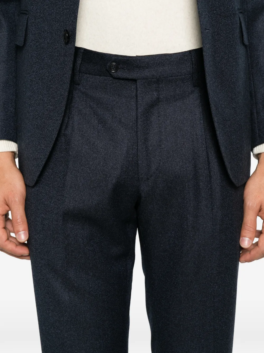 Tagliatore single-breasted wool suit Blauw