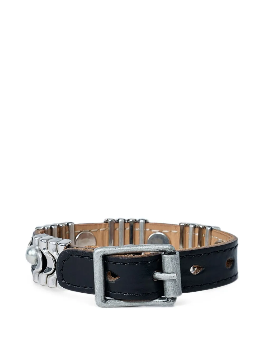 OUR LEGACY Wave bracelet black Chromexcel-leather - Nero