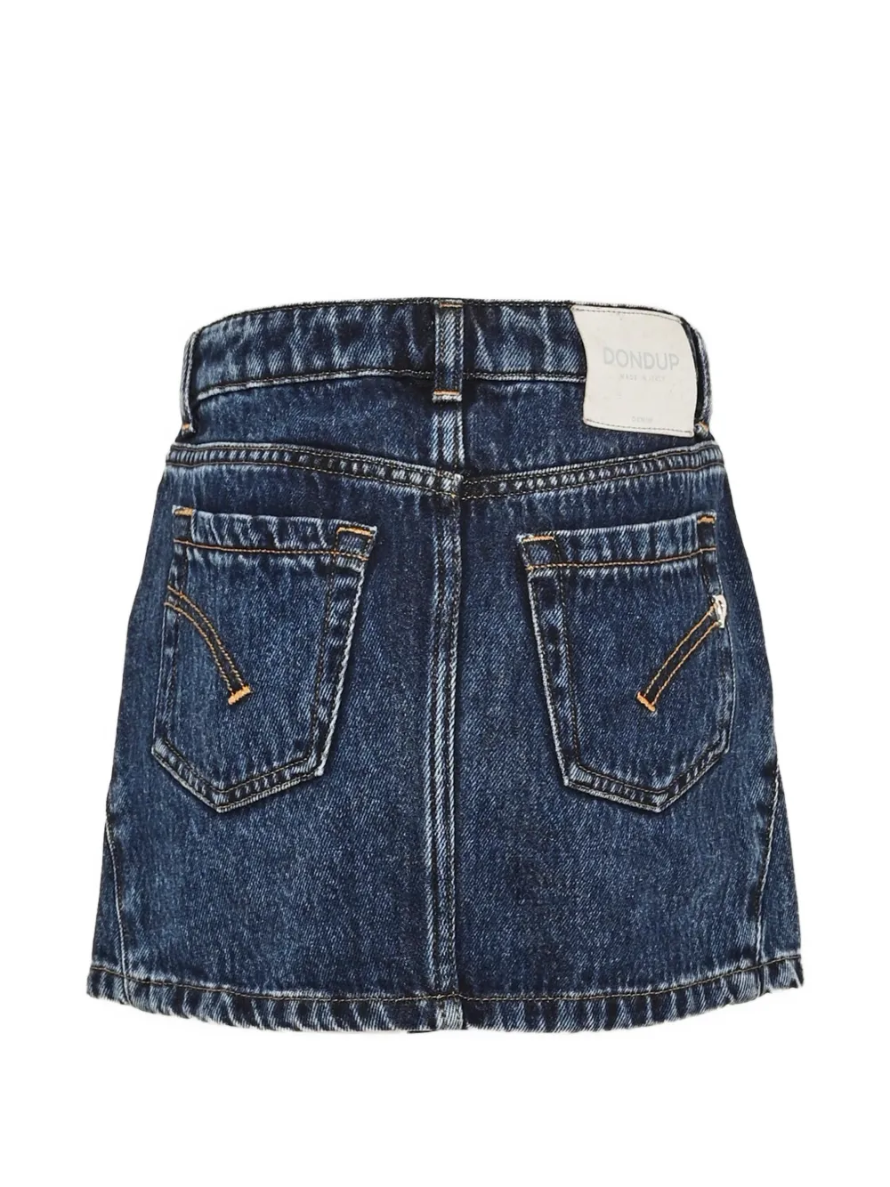 DONDUP KIDS button-front denim skirt Blauw