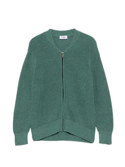Il Gufo zip-up ribbed cardigan
