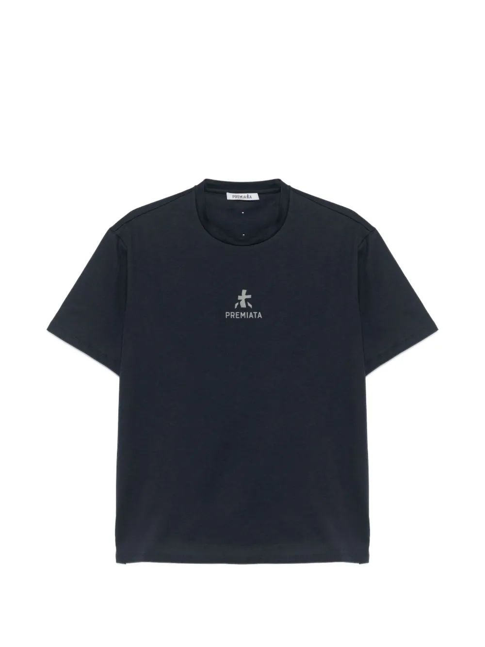 Premiata logo-print crew-neck T-shirt Blauw