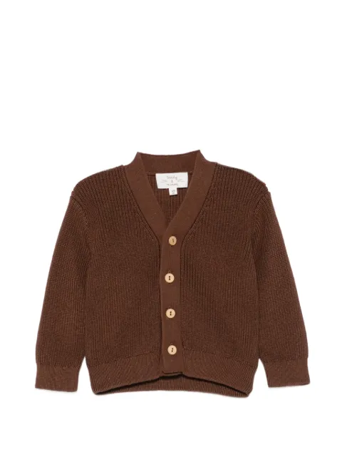 TEDDY & MINOU chunky-knit button-down cardigan