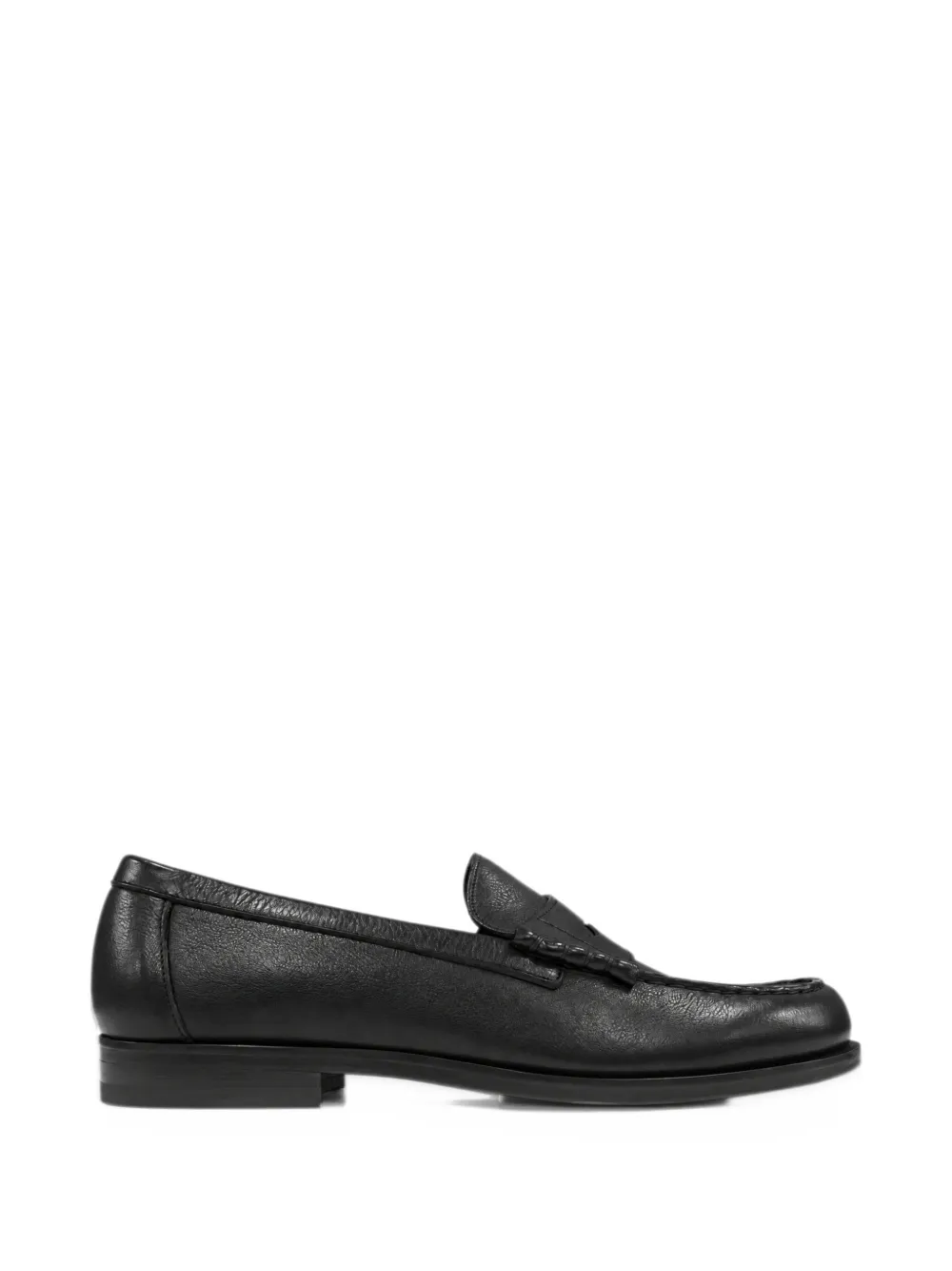 Tagliatore grain-leather penny loafers - Marrone