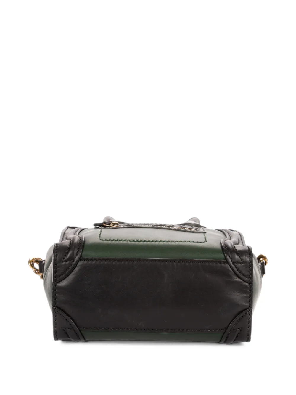 Celine Pre-Owned nano Luggage leather tote bag Zwart