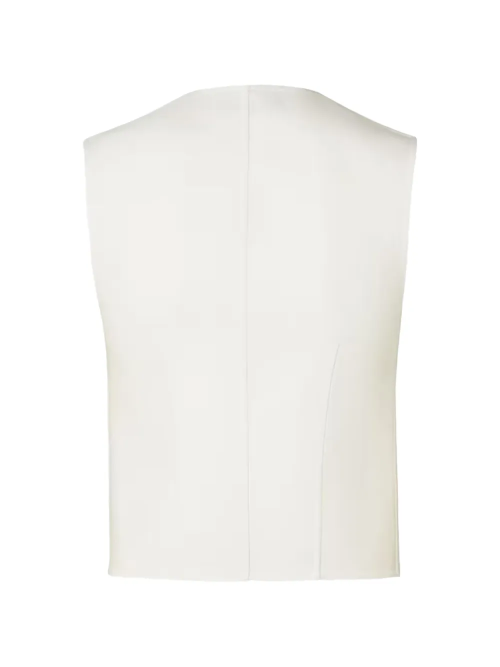 FENDI ivory wool gilet Wit