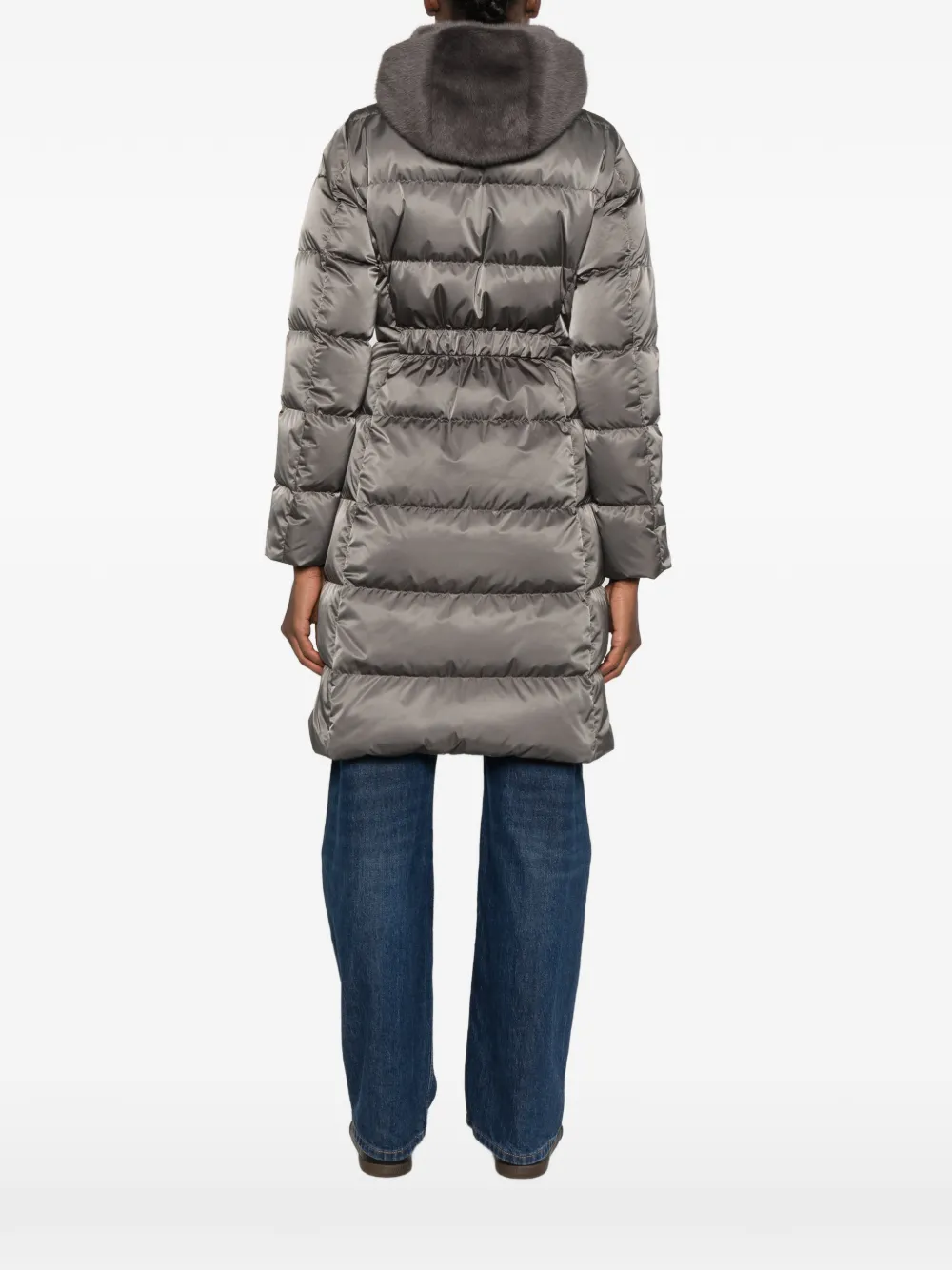 Herno quilted hooded coat Grijs