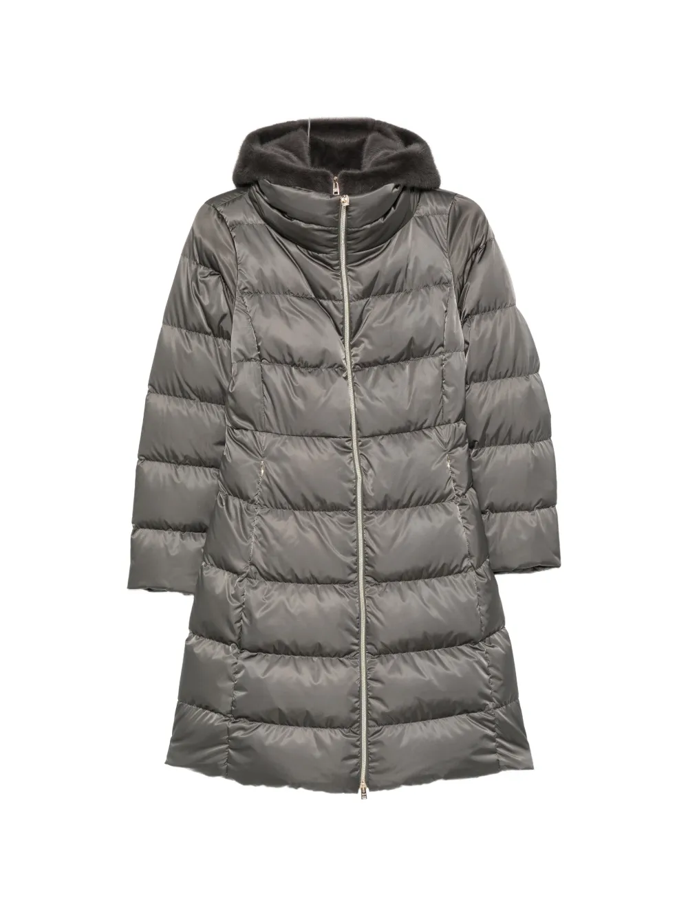 Herno quilted hooded coat Grijs