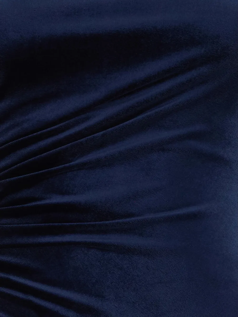 THE ANDAMANE gathered velvet bodysuit Blauw