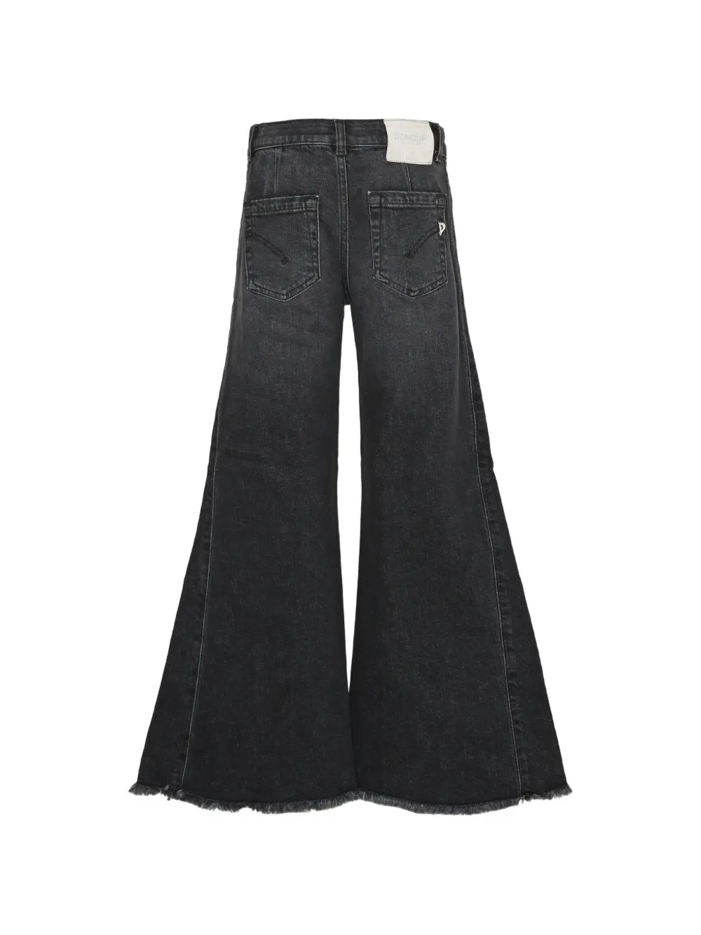 DONDUP KIDS faded flared-leg jeans Zwart