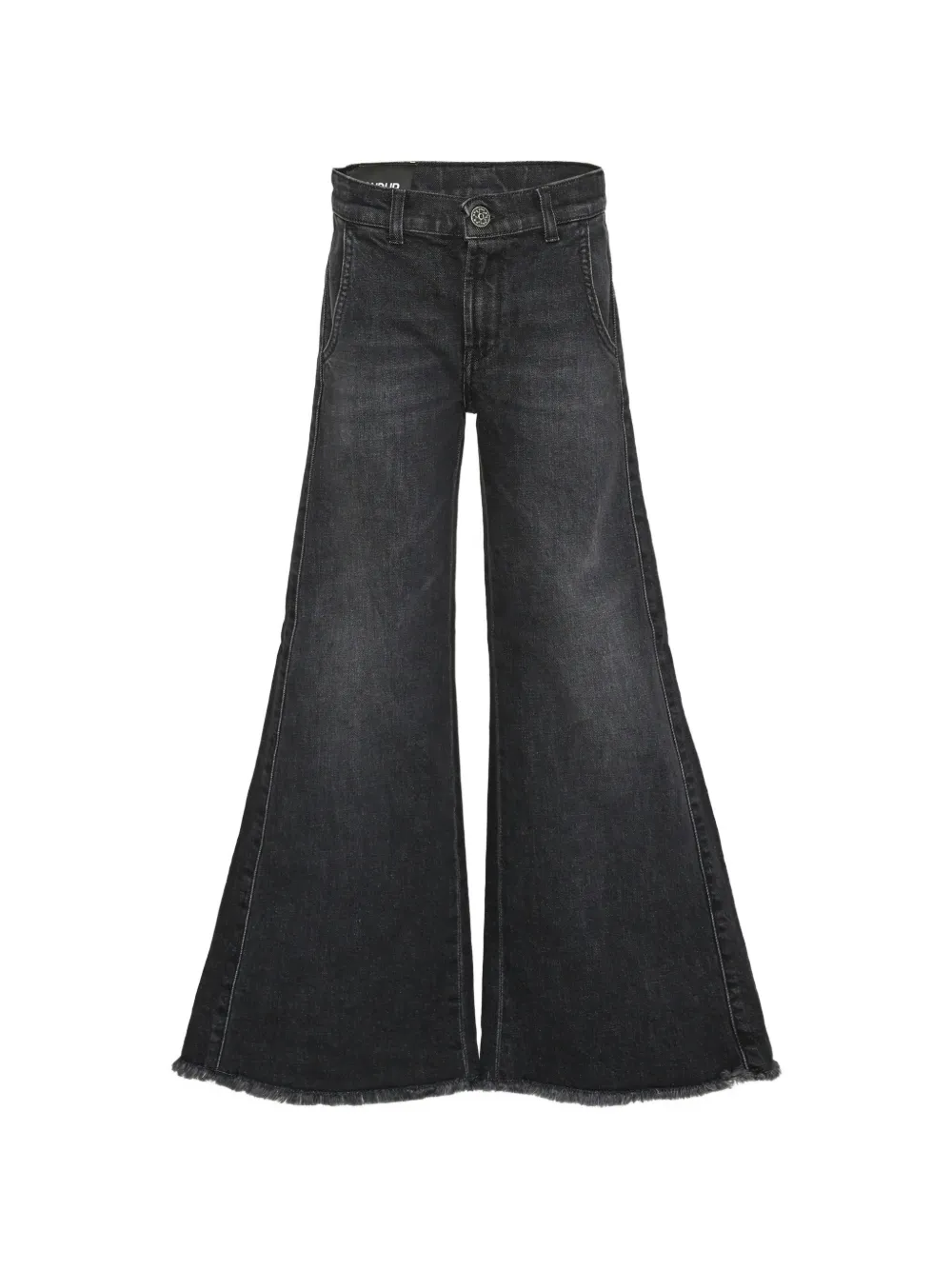 DONDUP KIDS faded flared-leg jeans - Nero
