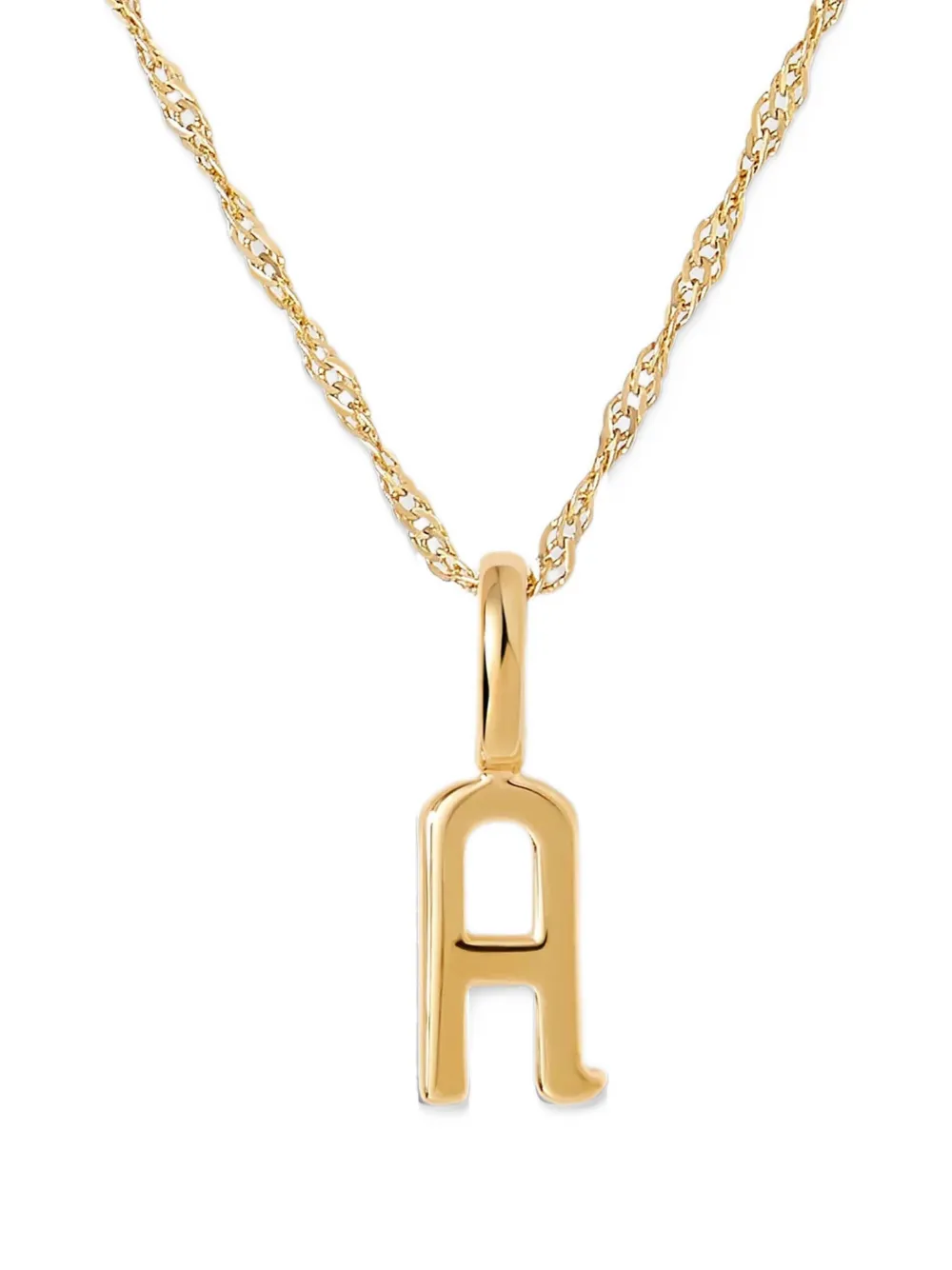 Edge Of Ember initial necklace - Gold