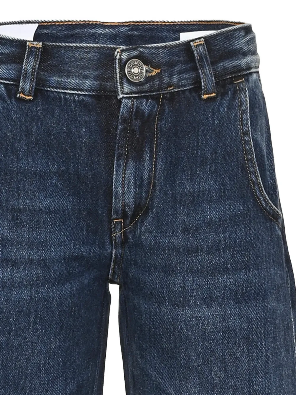 DONDUP KIDS frayed wide-leg jeans Blauw