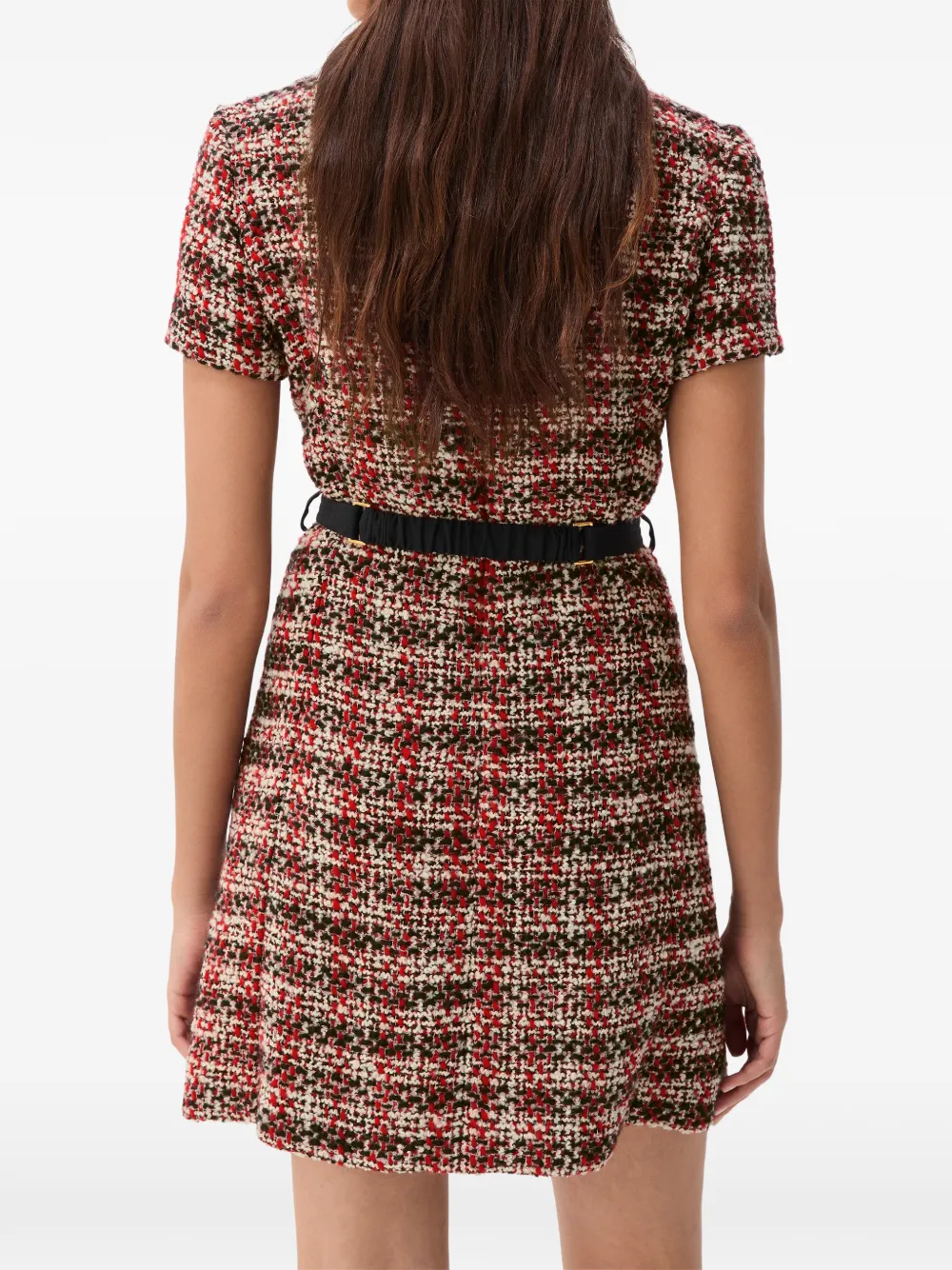 Versace tweed mini dress Rood