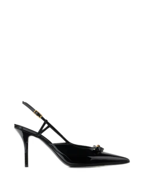 Versace Camille patent leather slingbacks 85 mm