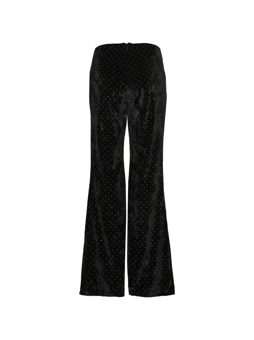 Pinko Kids Nette broek met fluwelen textuur Zwart