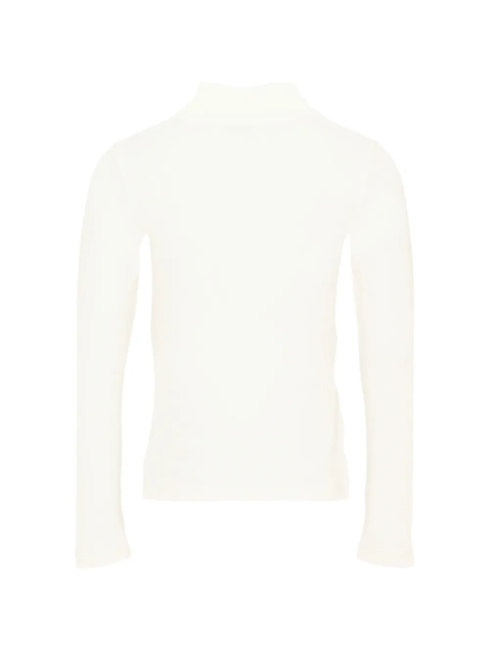 Pinko Kids Sweater met geborduurd logo en hoge hals Beige