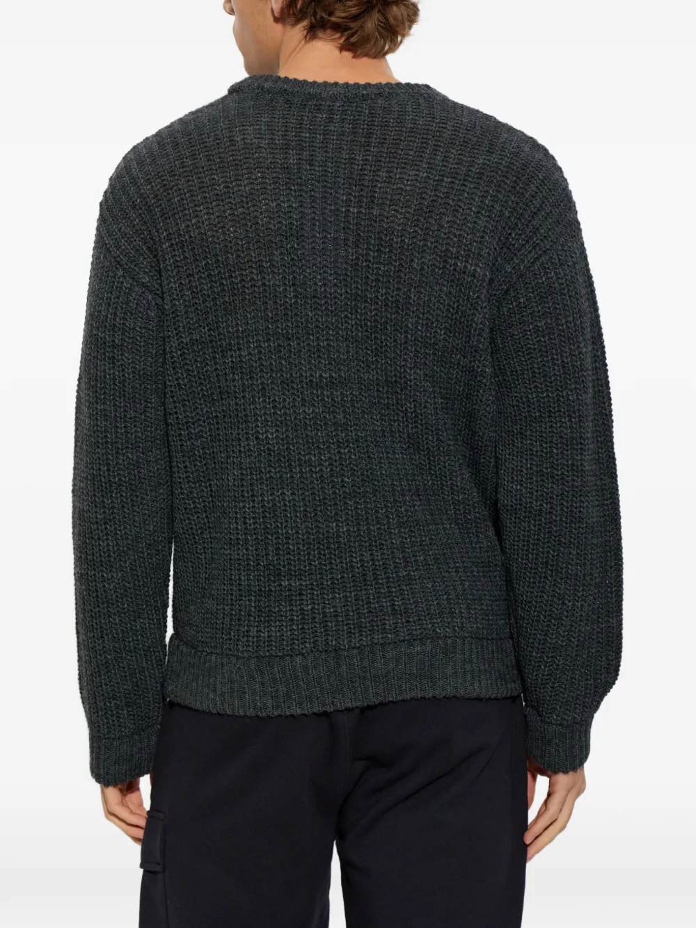 American Vintage Cyrow logo-patch sweater Grijs