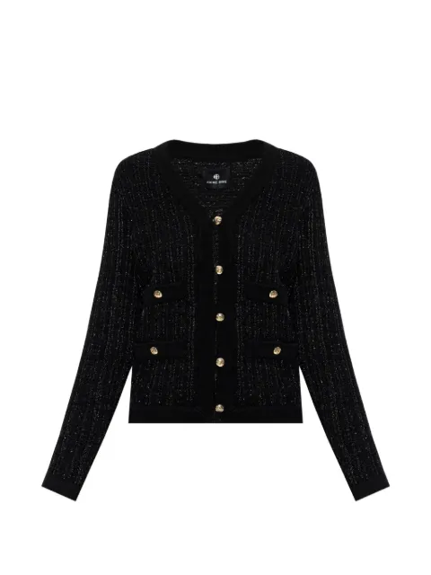 ANINE BING Tessa tweed cardigan