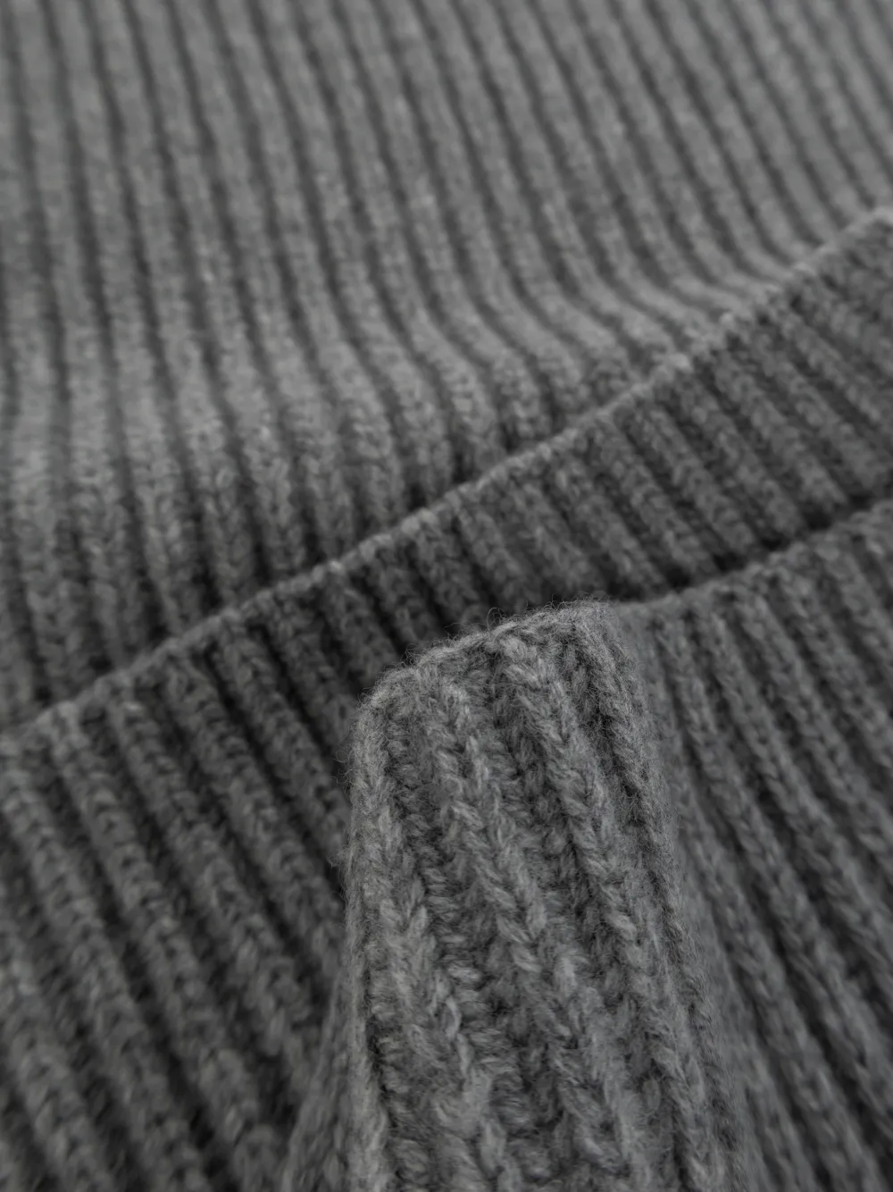 Canada Goose logo-patch ribbed-knit scarf Grijs