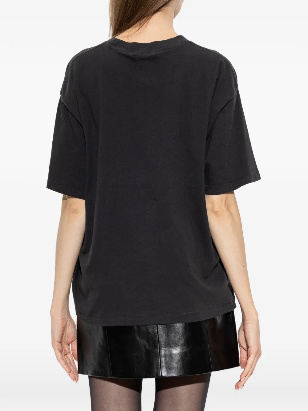 ANINE BING Cade graphic-print T-shirt Zwart