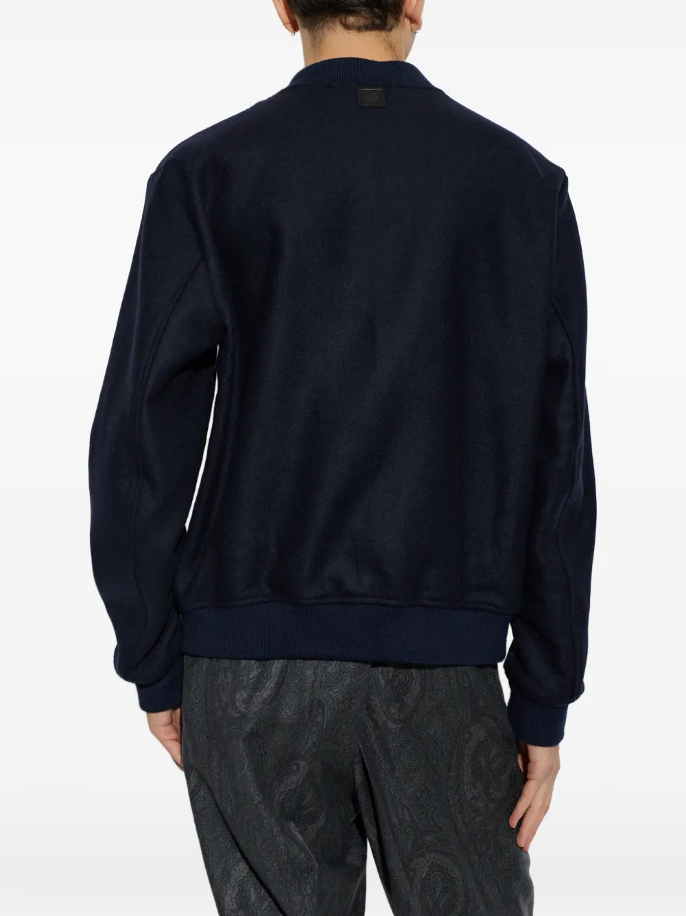 ETRO zip-up sweater Blauw