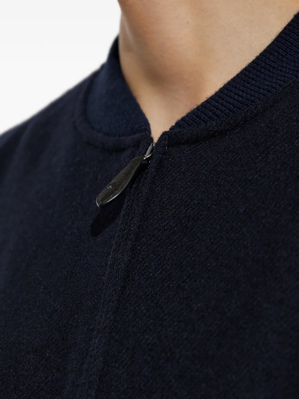 ETRO zip-up sweater Blauw