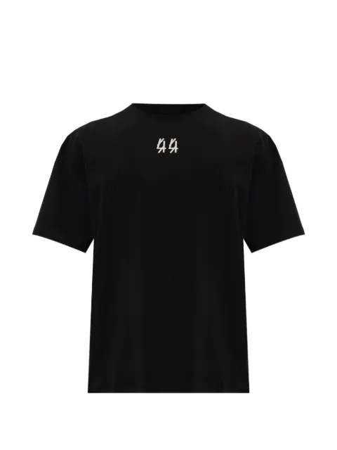 44 LABEL GROUP Darkened Skull logo-print graphic-back T-shirt