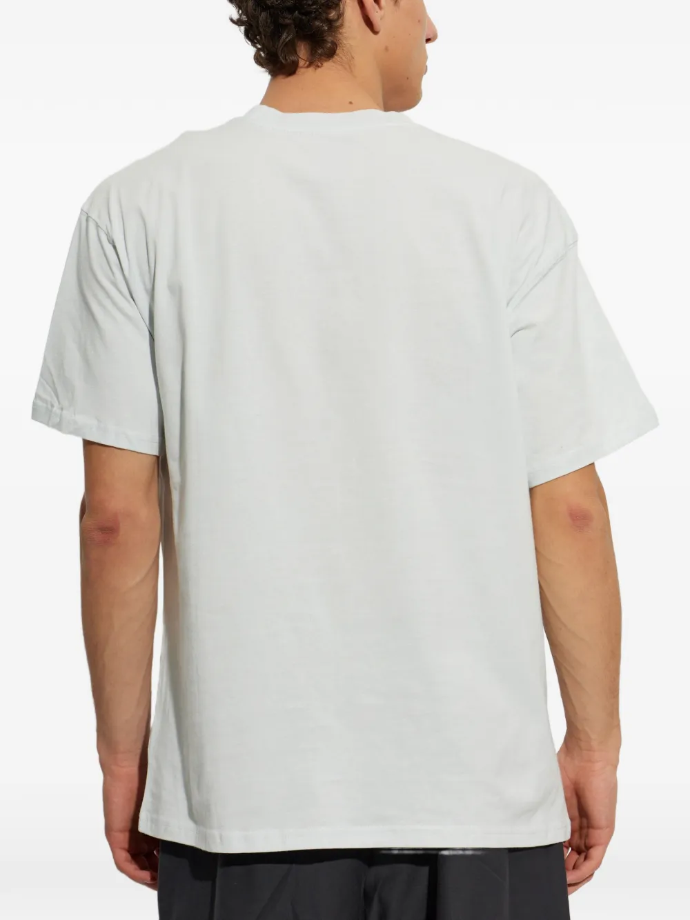 Nike logo-print T-shirt Grijs