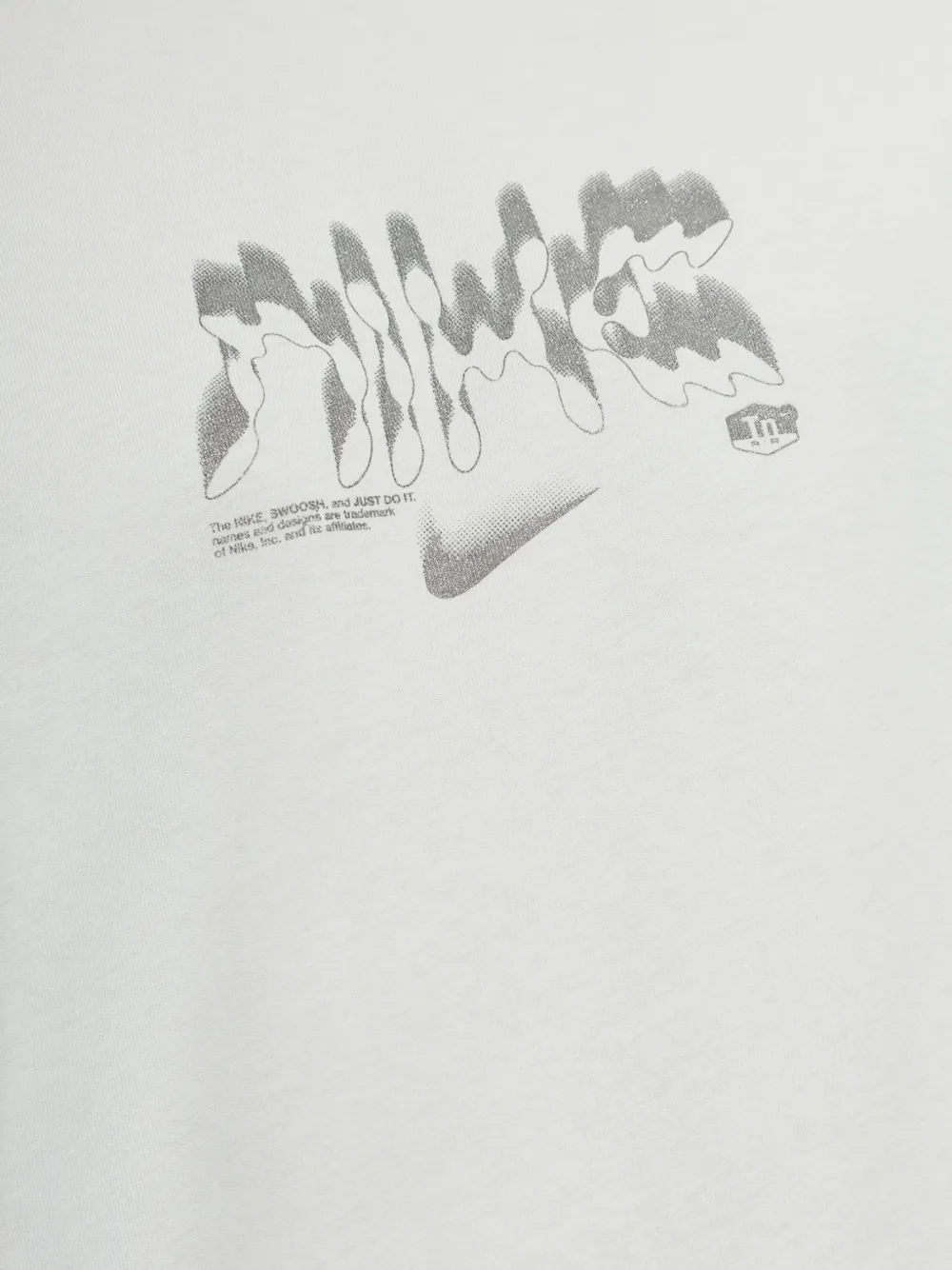 Nike logo-print T-shirt Grijs