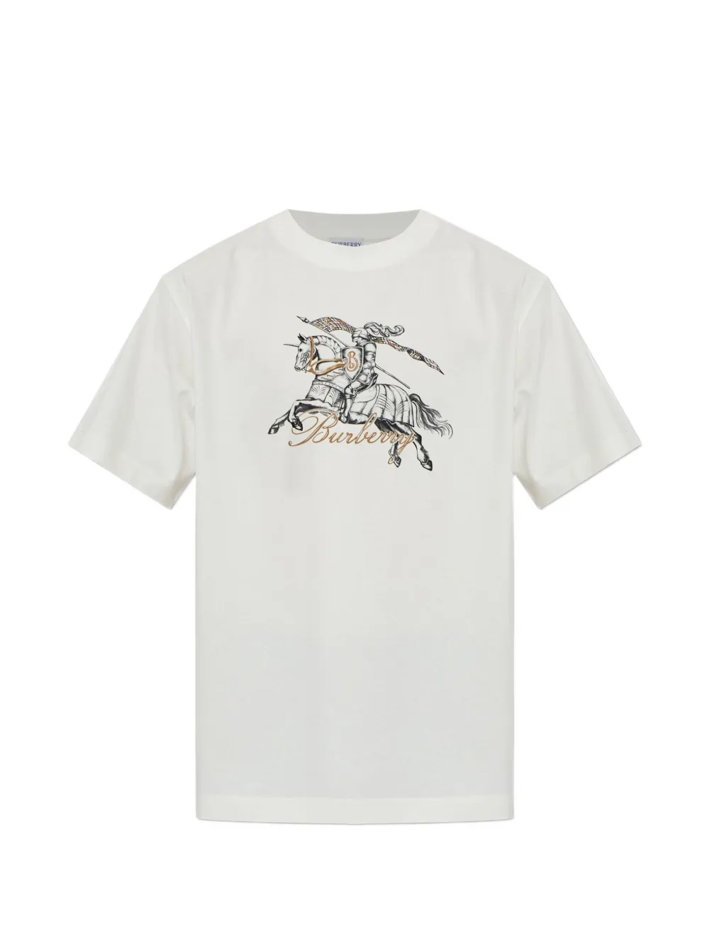 Burberry Etched Knight cotton T-shirt Wit
