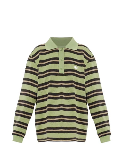 adidas top stripe knitted polo