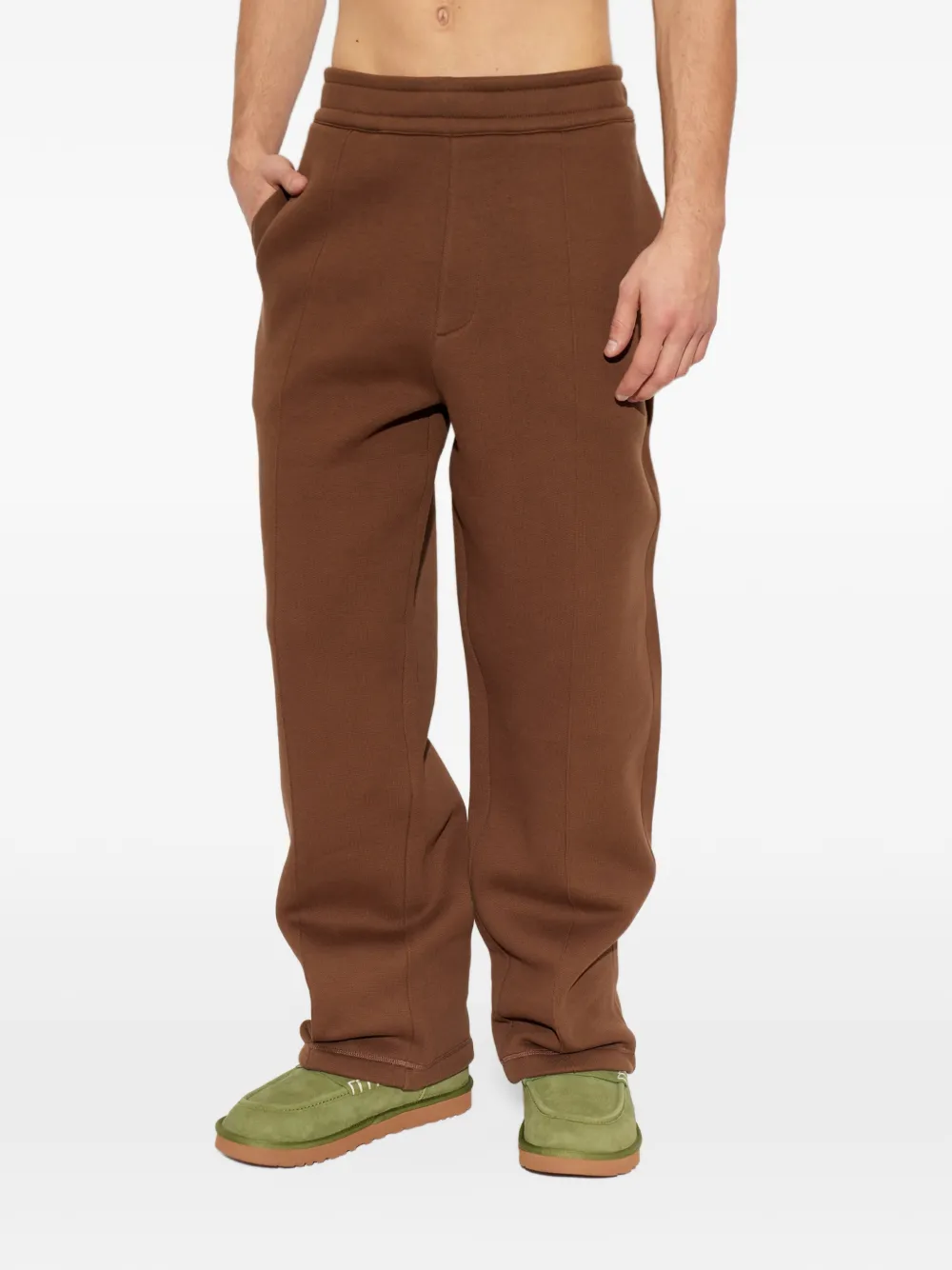 AMI Paris logo-embroidered track pants Bruin