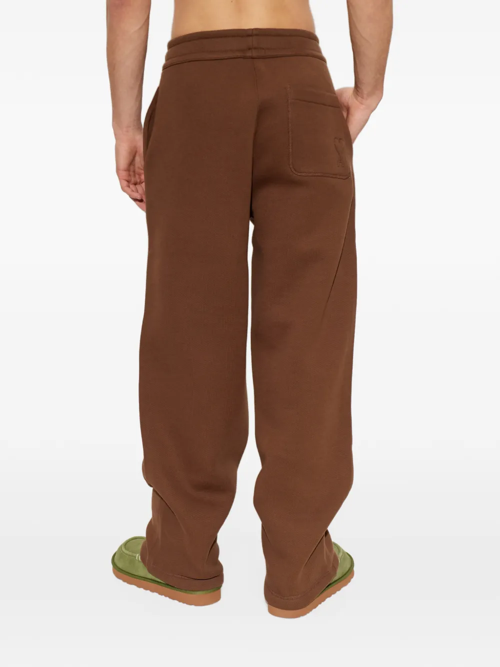 AMI Paris logo-embroidered track pants Bruin