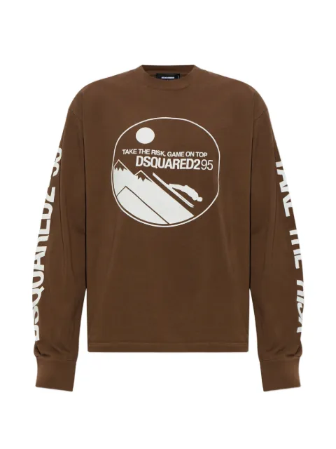 DSQUARED2 graphic-print long-sleeve T-shirt
