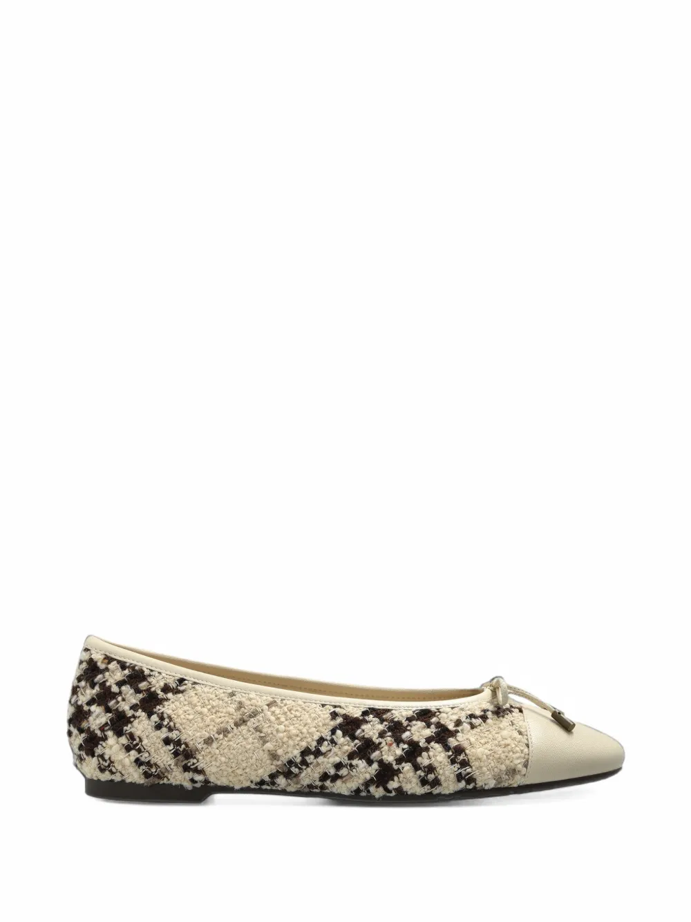 Burberry Highgate check-pattern ballet flats - Toni neutri